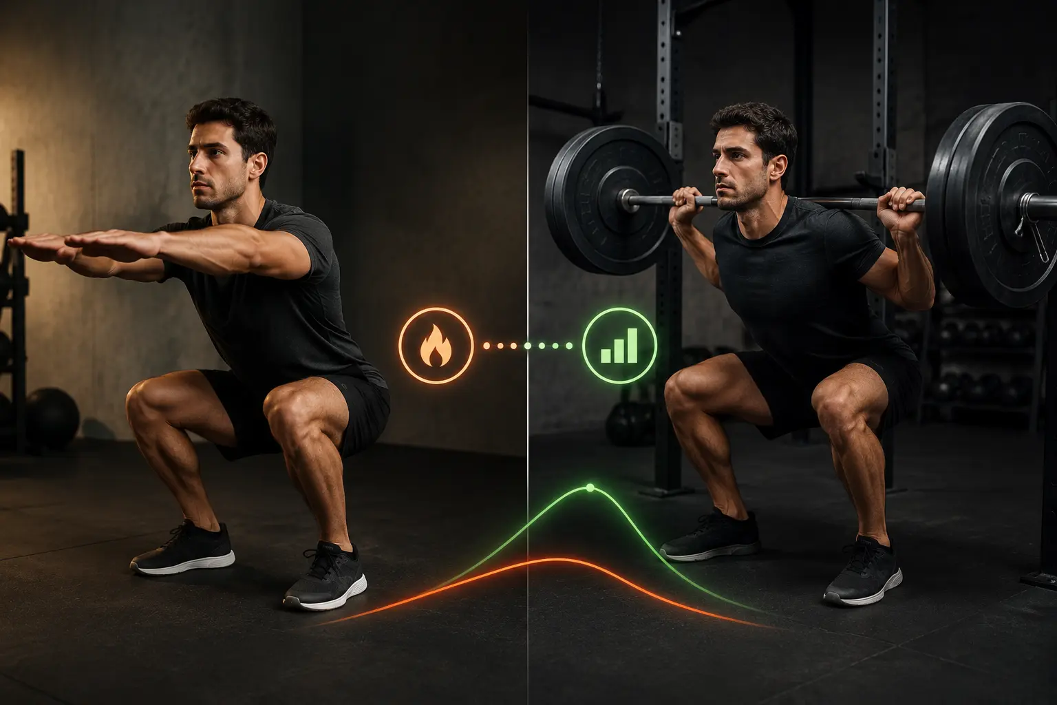 Bodyweight Squats vs. Weighted Squats The Calorie Difference