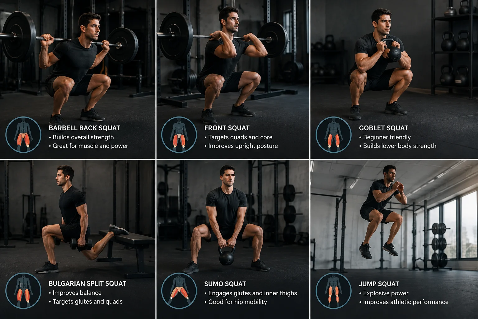 Squat Variations and What Each One Is Good For