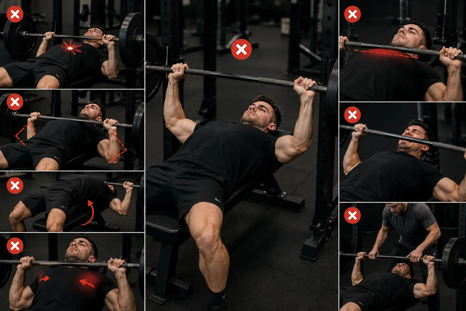 Veelgemaakte fouten bij de bench press