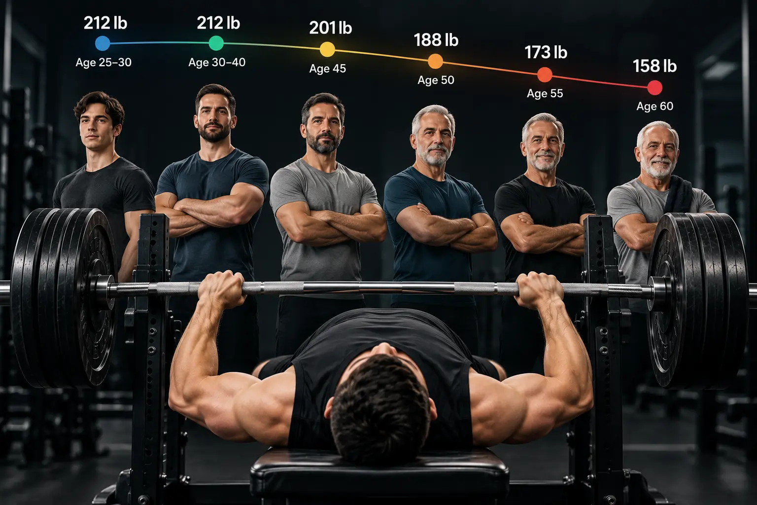 Average Bench Press by Age